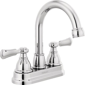 Peerless Elmhurst Series P2665LF Centerset Bathroom Faucet, 1 gpm, 2-Handle, 3-Faucet Hole, Zinc, Chrome