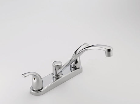 Peerless P299208LF Kitchen Faucet, 1.5 gpm, 3-Faucet Hole, Chrome, Deck Mounting, 8 in Faucet Centers