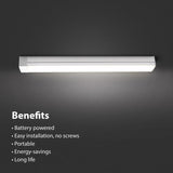 Feit 12.5 in. L White Battery Powered LED Under Cabinet Light Strip 320 lm