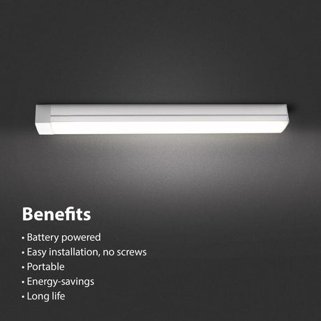 Feit 12.5 in. L White Battery Powered LED Under Cabinet Light Strip 320 lm
