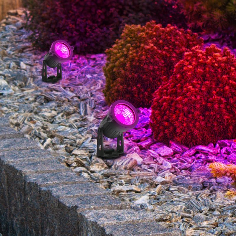 Feit Bluetooth-Enabled Motion Sensor Plug-In LED Black Smart-Enabled Spotlight