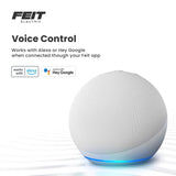 Feit Bluetooth-Enabled Motion Sensor Plug-In LED Black Smart-Enabled Spotlight