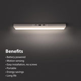 Feit 8 in. L White Battery Powered LED Light Bar 120 lm
