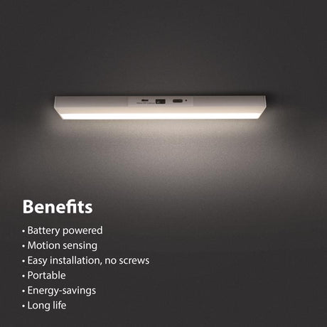 Feit 8 in. L White Battery Powered LED Light Bar 120 lm