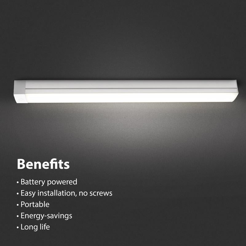 Feit 16.5 in. L White Battery Powered LED Under Cabinet Light Strip