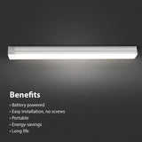 Feit 16.5 in. L White Battery Powered LED Under Cabinet Light Strip