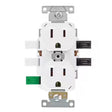 Leviton Lever Edge 15 amps 125 V White Outlet 10 pk