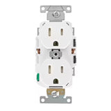 Leviton Lever Edge 15 amps 125 V White Outlet 5-15R 1 pk