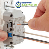 Leviton Lever Edge 15 amps 125 V White Weather Resistant GFCI Outlet 1 pk