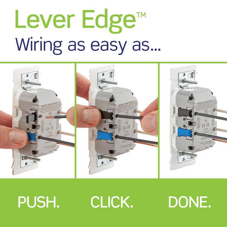 Leviton Lever Edge 15 amps 125 V White Weather Resistant GFCI Outlet 1 pk