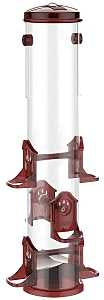 Stokes Select 38032 Bird Feeder, 18 in H, 2-1/2 qt, Polycarbonate, Red/Yellow, Hanging