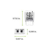 Wago 2 Port Push-In Wire Connector 100 pk