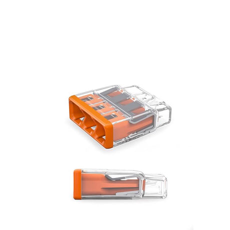 Wago 3 Port Push-In Wire Connector 10 pk