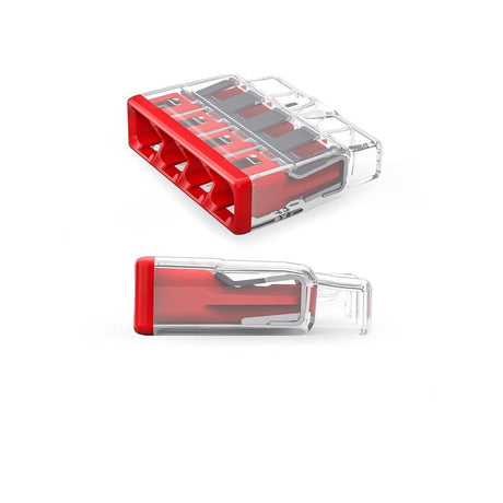 Wago 4 Port Push-In Wire Connector 10 pk