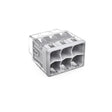 Wago 6 Port Push-In Wire Connector 5 pk