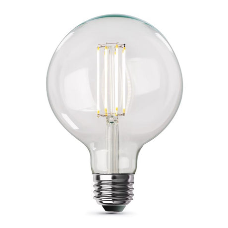 Feit G40 E26 (Medium) Filament LED Bulb Soft White 100 Watt Equivalence 1 pk, Pack of 2