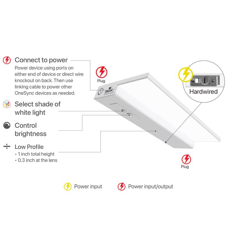 Feit 24 in. L White Hardwired LED Light Bar 1500 lm