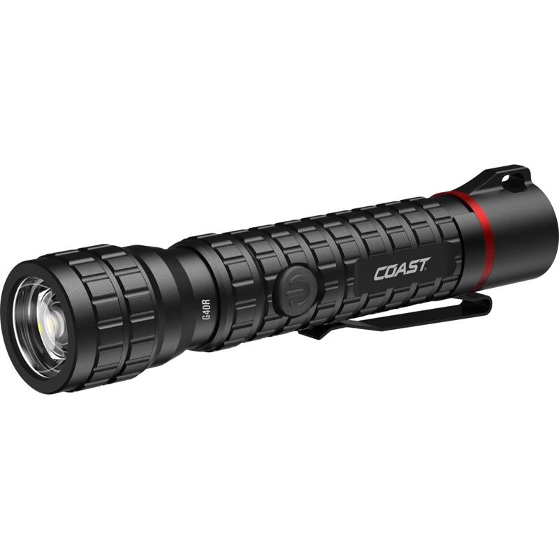 Coast 1000 lm Black LED Rechargeable Rechargeable Flashlight 18650 Battery
