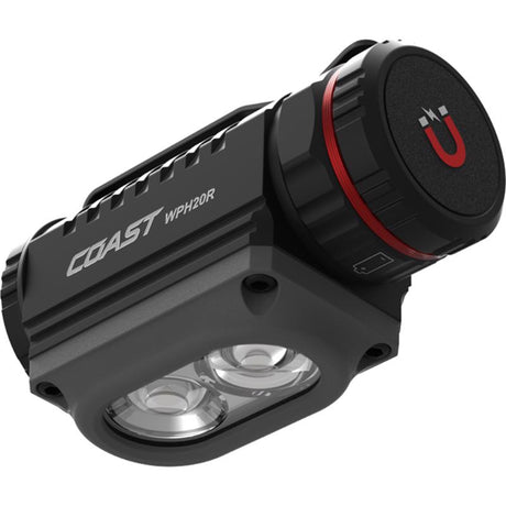 Coast WPH20R 2000 lm Black/Gray LED Rechargeable Head Lamp