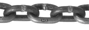 Baron PC3014HDGP Proof Coil Chain, 1/4 in, 141 ft L, 30 Grade, Carbon Steel, Hot-Dipped Galvanized