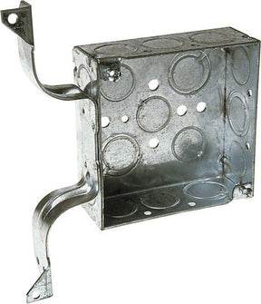 Raco New Work 21 cu in Square Steel Junction Box Gray, Pack of 25