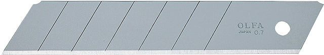 OLFA 5008 Knife Blade, 25 mm, Carbon Steel, 7-Point