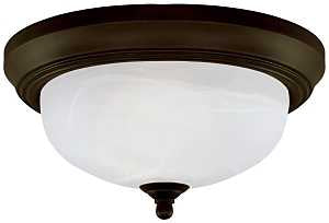 Westinghouse 64291 Flush Mount Ceiling Fixture, 2-Lamp, Oil-Rubbed Bronze Fixture