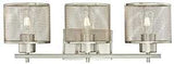 Westinghouse Morrison Series 63276 Indoor Wall Fixture, 3-Lamp, LED Lamp, Brushed Nickel Fixture