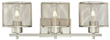 Westinghouse Morrison Series 63276 Indoor Wall Fixture, 3-Lamp, LED Lamp, Brushed Nickel Fixture