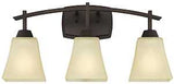 Westinghouse 63075 Indoor Wall Fixture, 60 W, 3-Lamp, Oil-Rubbed Bronze Fixture