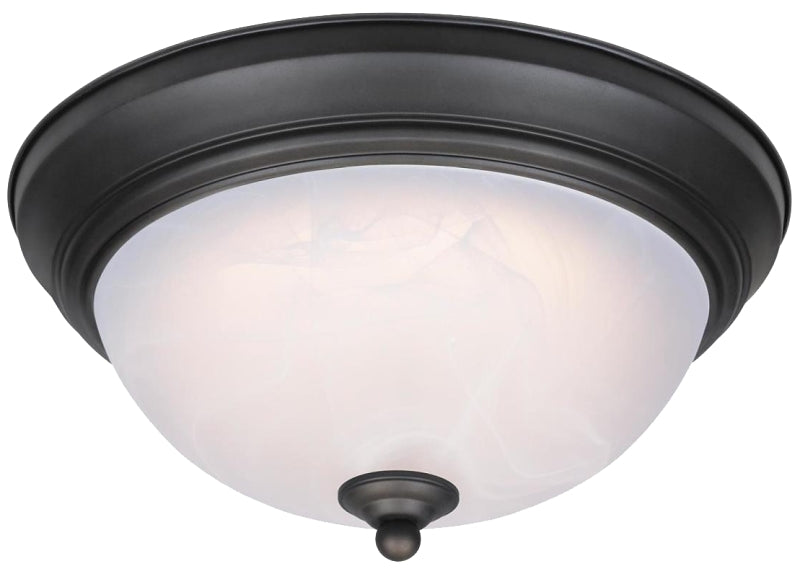 Westinghouse 6400600 Flush-Mount Ceiling Fixture, 120 V, 75 W, LED Lamp, 1200 Lumens, 3000 K Color Temp, Steel Fixture