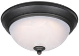 Westinghouse 6400600 Flush-Mount Ceiling Fixture, 120 V, 75 W, LED Lamp, 1200 Lumens, 3000 K Color Temp, Steel Fixture
