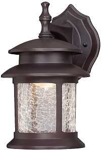 Westinghouse 6400300 Outdoor Wall Fixture, 6 in W x 7.88 in D x 9.75 in H Dimensions, Oil-Rubbed Bronze Fixture, 120 V