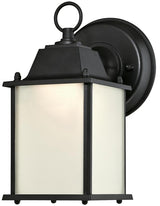 Westinghouse 61075 Wall Lantern, Integrated LED Lamp, 550 Lumens Lumens, 3000 K Color Temp, Textured Black Fixture