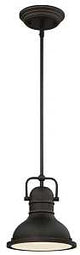 Westinghouse 63082A Mini Pendant Light, 120 V, 1-Lamp, LED Lamp, 800 Lumens, 3000 K Color Temp