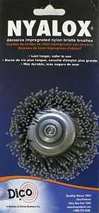 Dico 541-774-21/2 Wire Cup Brush, 2-1/2 in Dia, Nylon Bristle, 1/4 in Arbor/Shank