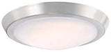 Westinghouse 6107300 Flush-Mount Ceiling Fixture, 75 W, LED Lamp, 1400 Lumens, 3000 K Color Temp, Brushed Nickel Fixture