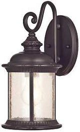 Westinghouse New Haven Series 6230600 Outdoor Wall Lantern, Steel Fixture, Oil-Rubbed Bronze Fixture