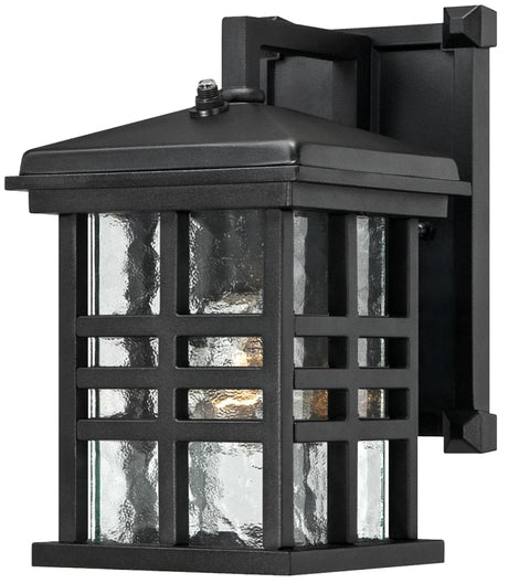 Westinghouse Caliste Series 6204500 Outdoor Wall Lantern, Aluminum, Textured Black