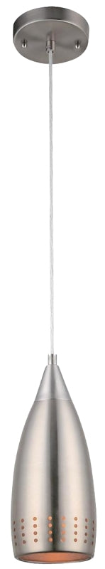 Westinghouse 6101300 Adjustable Mini Pendant, 1 -Lamp, Brushed Nickel Fixture