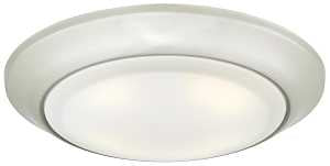 Westinghouse 6322700 Ceiling Light Fixture, 120 V, 15 W, LED Lamp, 1050 Lumens Lumens, 3000 K Color Temp, Steel Fixture