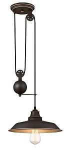 Westinghouse 63632 Pulley Pendant Light with Highlights, 120 V, 1-Lamp, Oil Rubbed Bronze Fixture