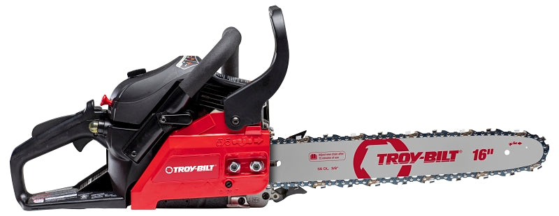 Troy-Bilt 41AY4216766 Chainsaw, Gas, 42 cc Engine Displacement, 2-Stroke, Air Cooled, Full Crank Engine, 16 in L Bar