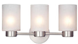 Westinghouse Sylvestre Series 6227900 Wall Fixture, 120 V, 3 -Lamp, Incandescent, LED Lamp, Metal Fixture