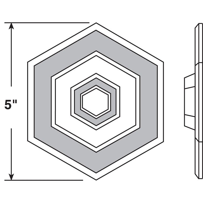 Prime-Line U 9140 Hexagon Protector, Vinyl