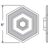 Prime-Line U 9140 Hexagon Protector, Vinyl
