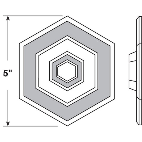 Prime-Line U 9140 Hexagon Protector, Vinyl