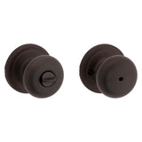 Kwikset Signature Series 730J 11P CP Privacy Lockset, Juno, Mushroom Design, Knob Handle, Venetian Bronze, Zinc
