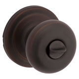 Kwikset Signature Series 730J 11P CP Privacy Lockset, 2-3/8 in Dia Knob, 2-5/8 in H Dimensions, Venetian Bronze