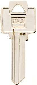 Hy-Ko 21250WR5 Key Blank, Brass, For: Weiser Cabinet, House Locks and Padlocks, Nickel, Pack of 250